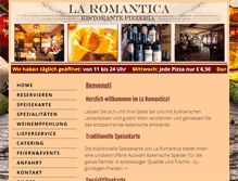 Tablet Screenshot of laromantica-fulda.de
